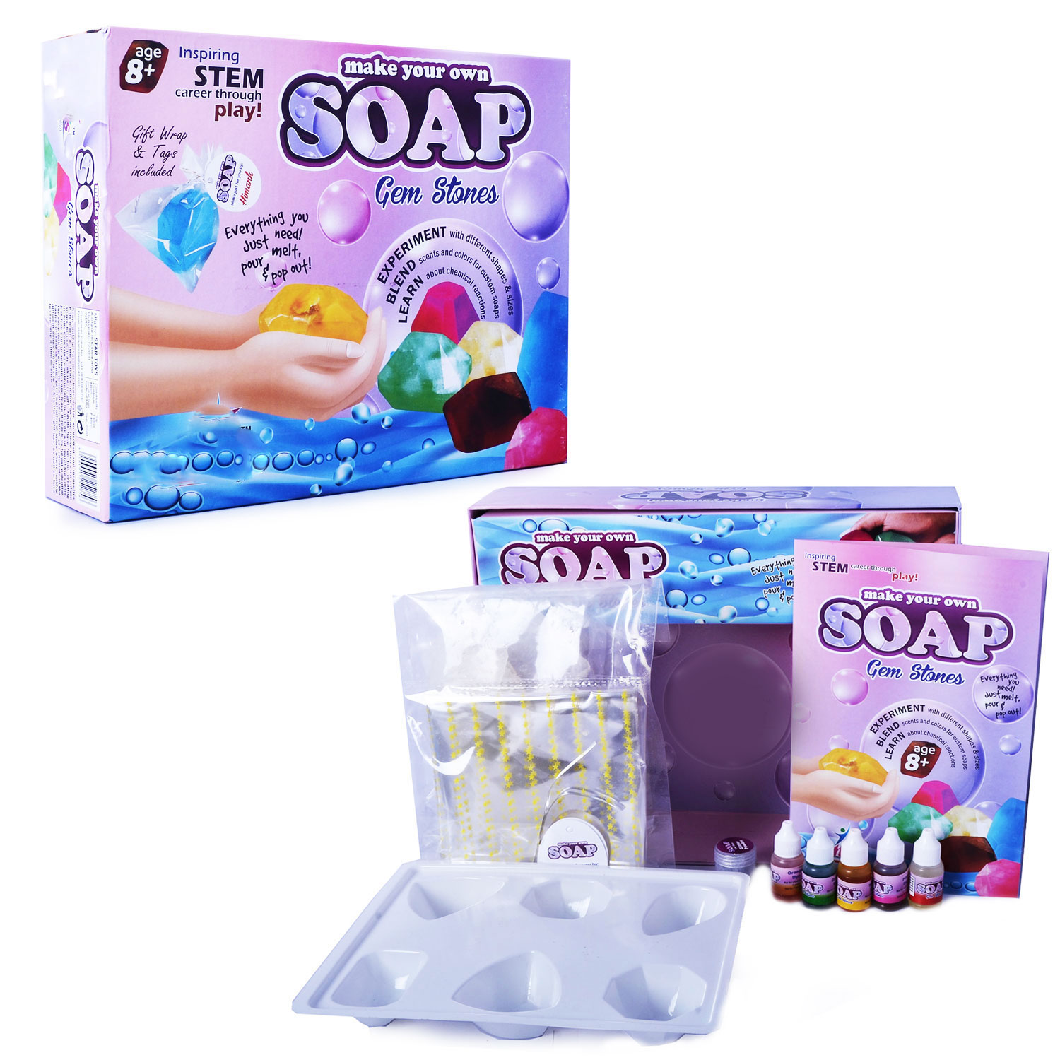 Gem Stones Soap Making Kit – CraftLab Arts & Crafts Kits