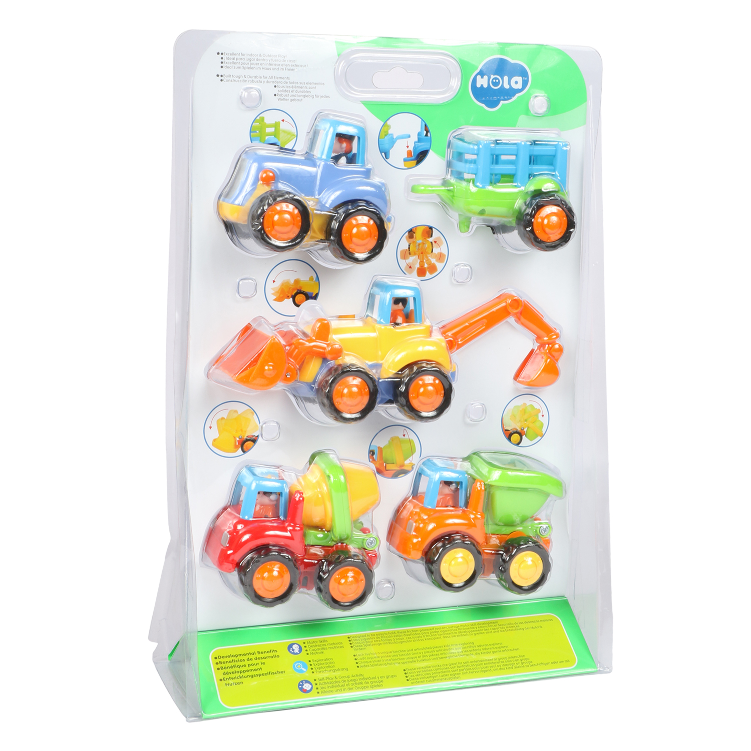 Planet of Toys Unbreakable Farm and Country Friction Vehicle Set For ...